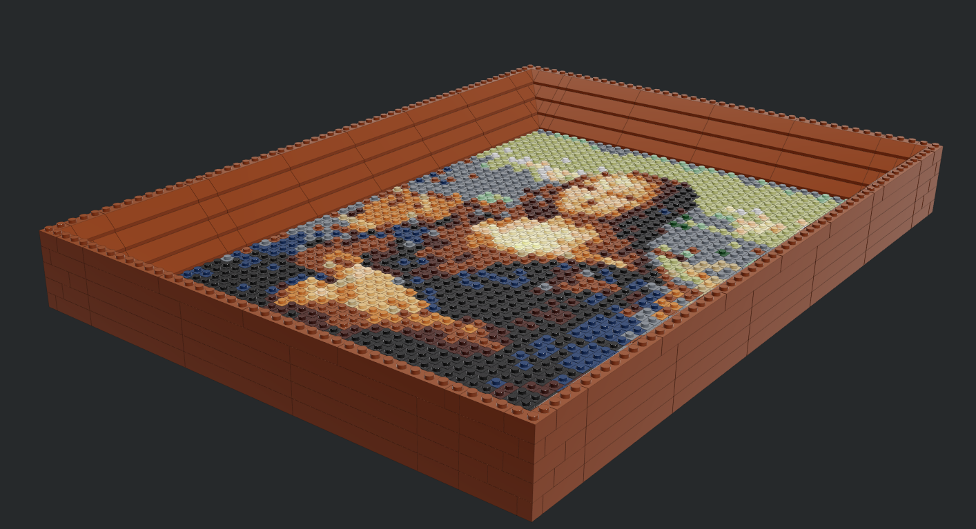 Mona Lisa In Lego Brick Artwork Area Rug Home Decor Area Rug Home DecorArea  Rug Home Decor - Mugteeco