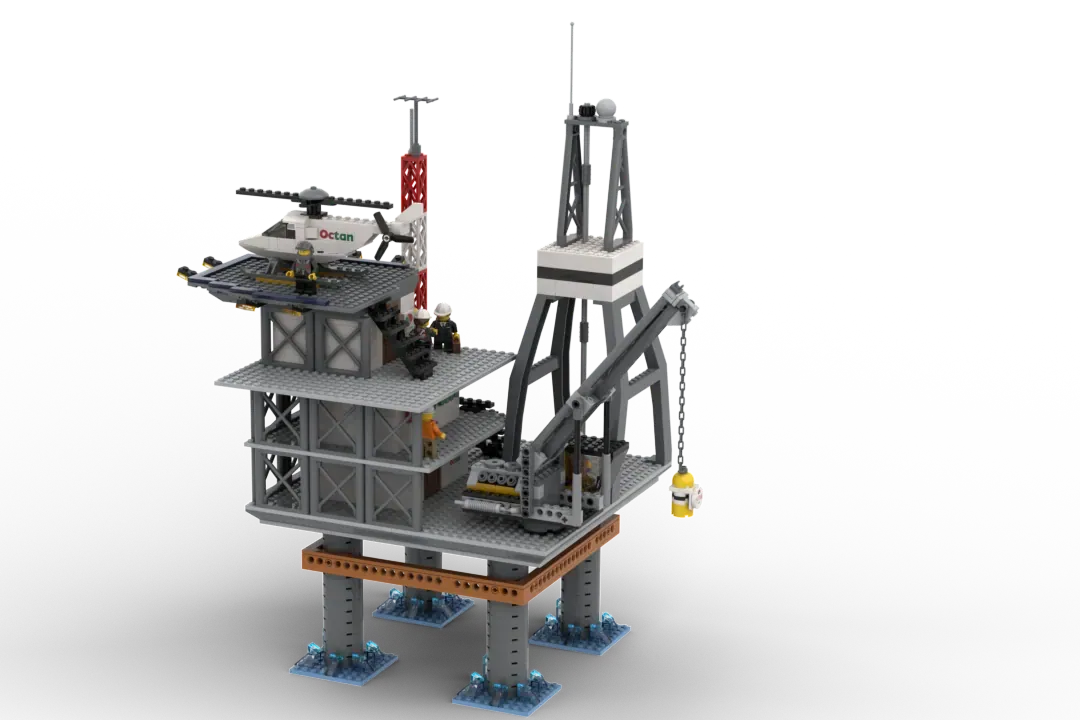 Oil store rig lego