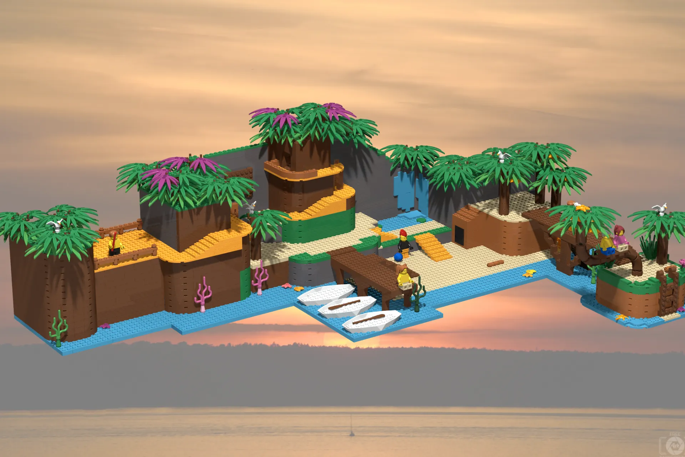 Tropical island online lego