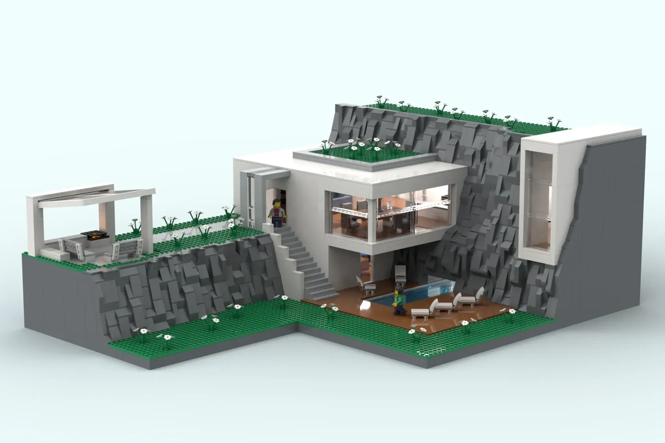 A discount lego mansion