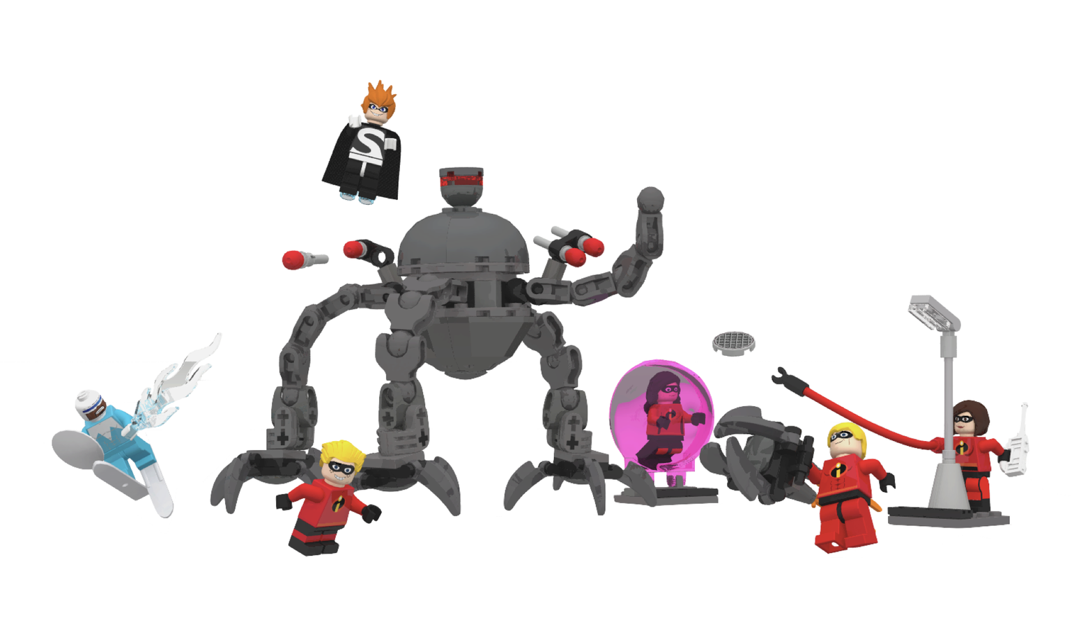 LEGO IDEAS - The Incredibles vs. Syndromes Omnidroid