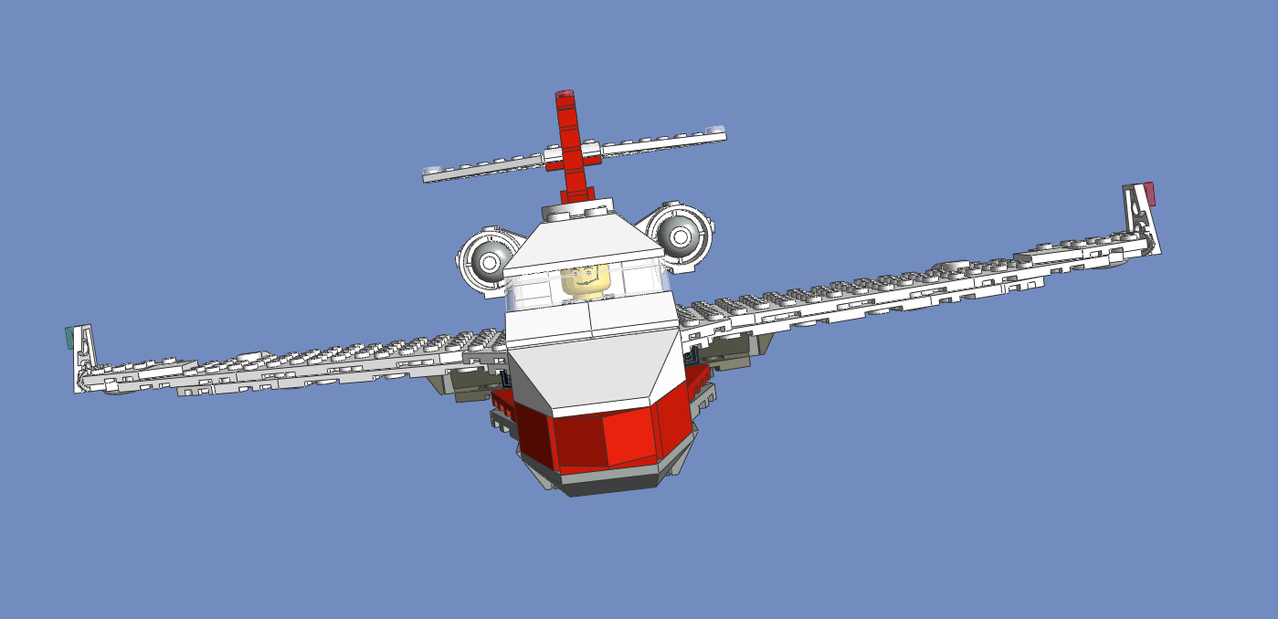 lego private jet inside