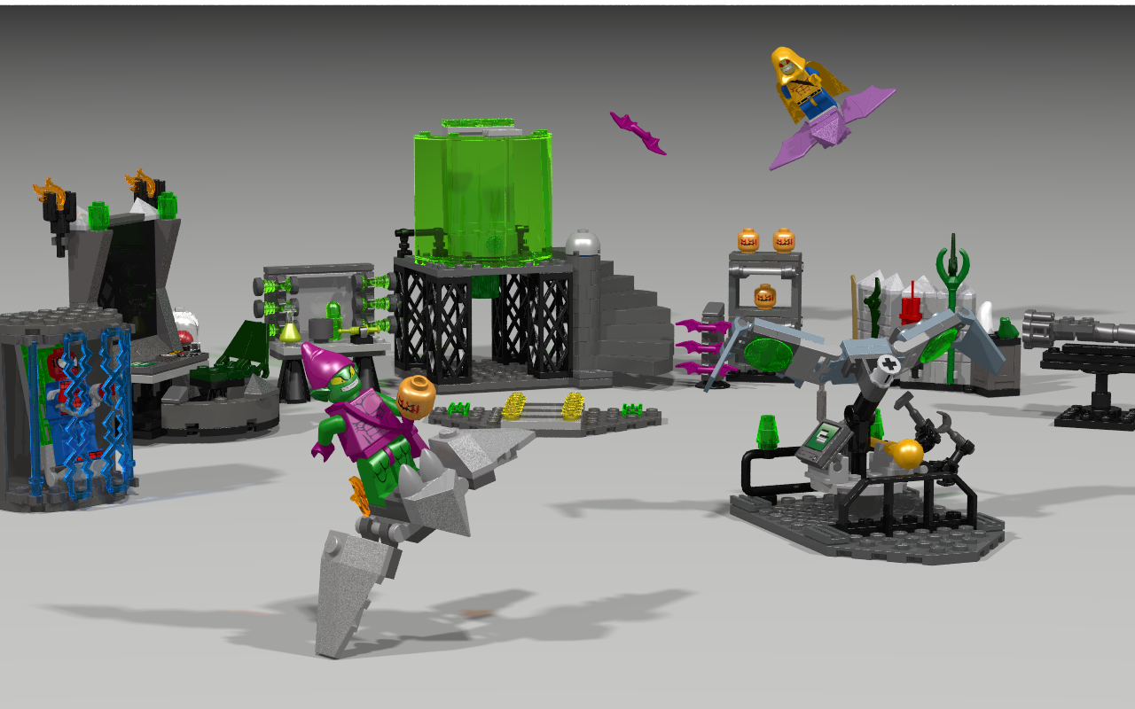 The Amazing Spider Man 2 Green Goblin Lego Set