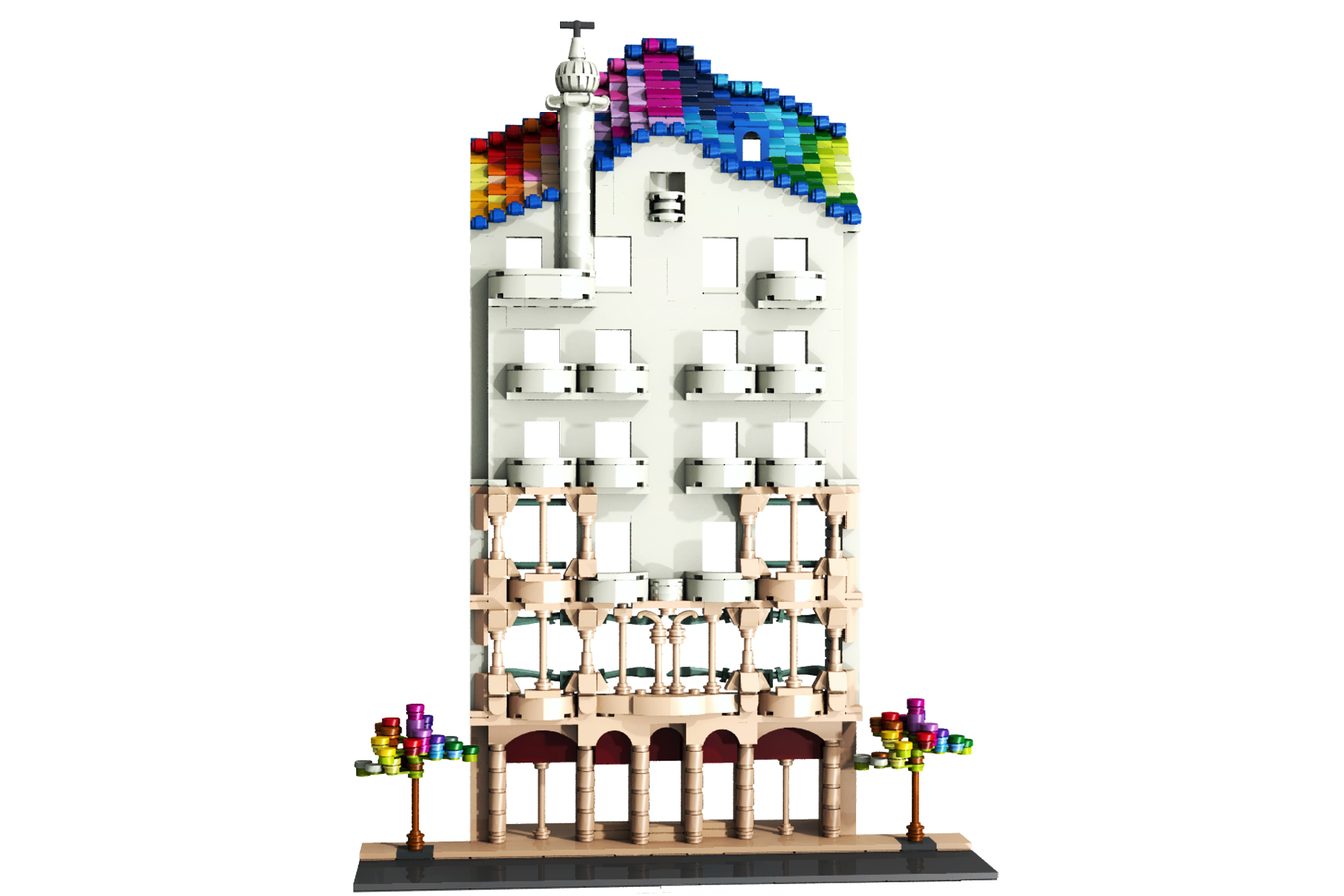 LEGO IDEAS Casa Batllo Facade Simplified