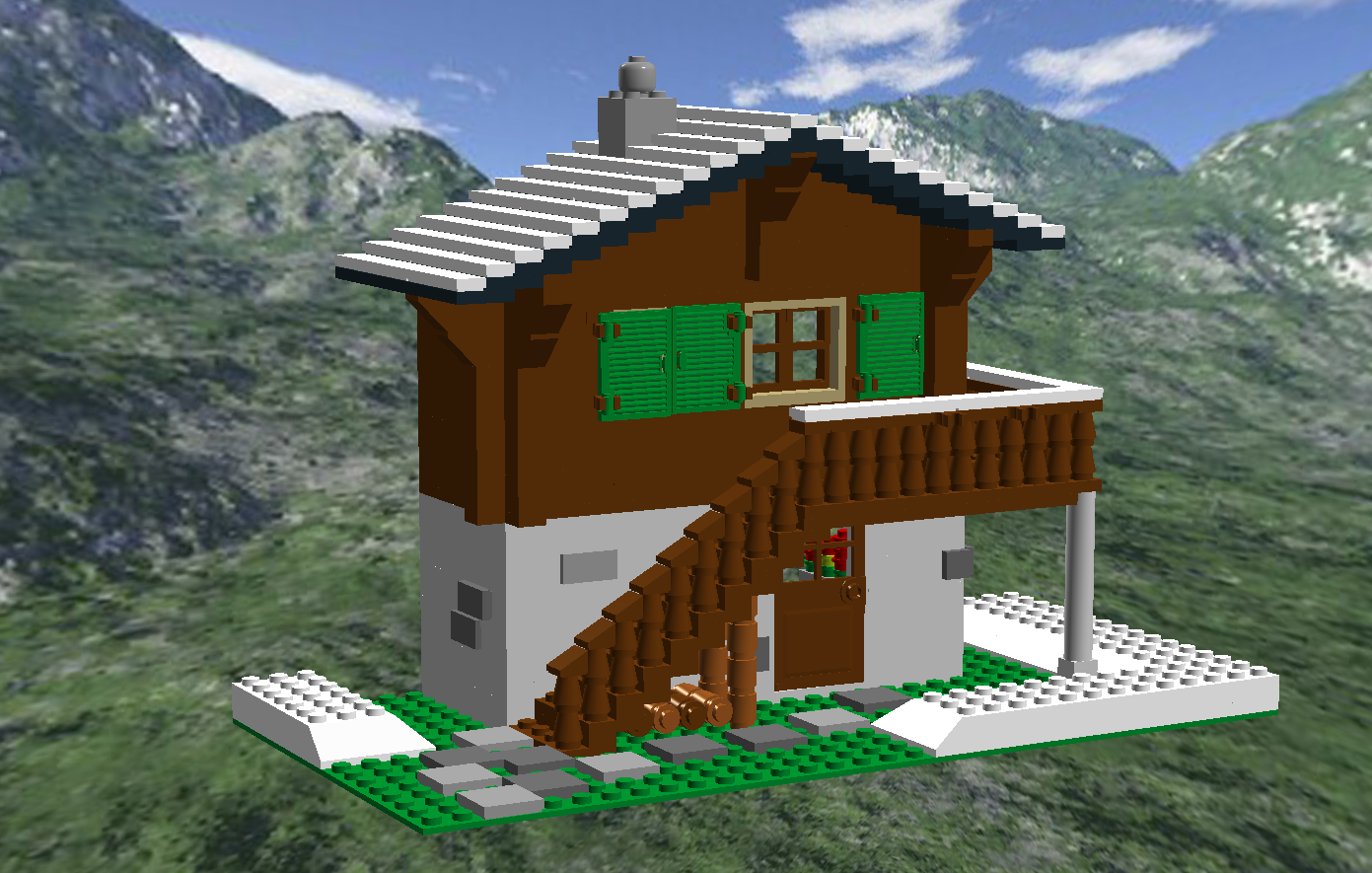 LEGO IDEAS Swiss Chalet in Winter