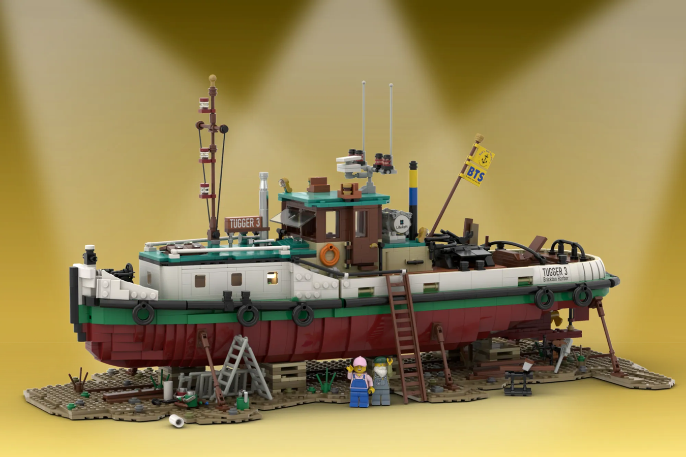 Custom best sale lego boats