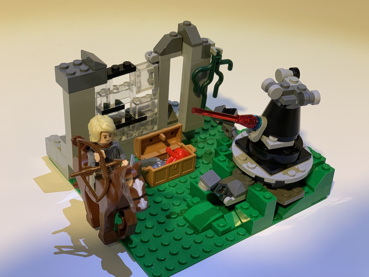 LEGO IDEAS - Zelda: Breath of the Wild Guardian and Link Minifigure