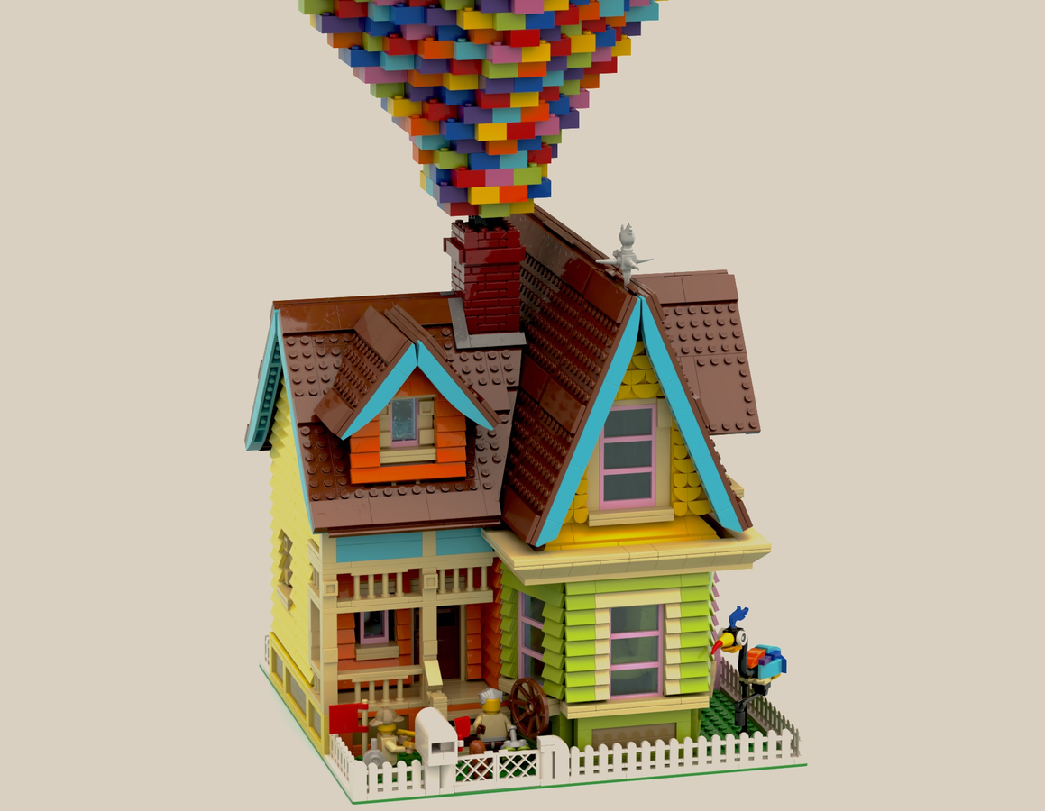 I modified the UP house set to be more movie accurate. : r/lego