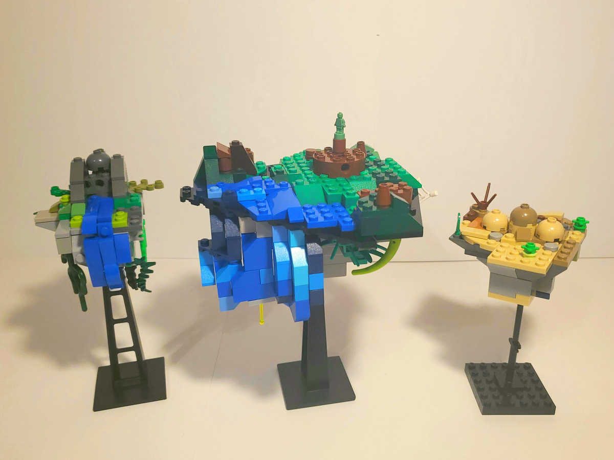 Lego floating island hot sale