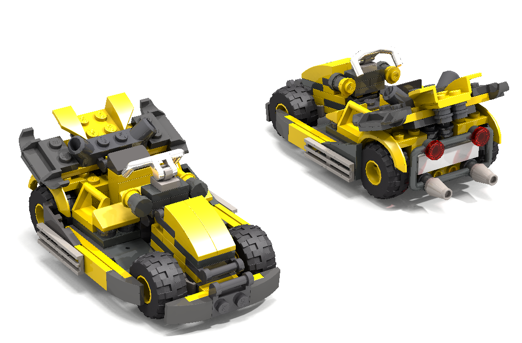 Lego yellow best sale race car