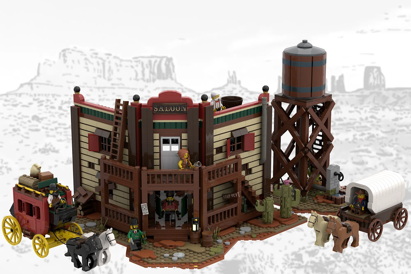 Gå ud fusionere Instrument LEGO IDEAS - Wild West Saloon