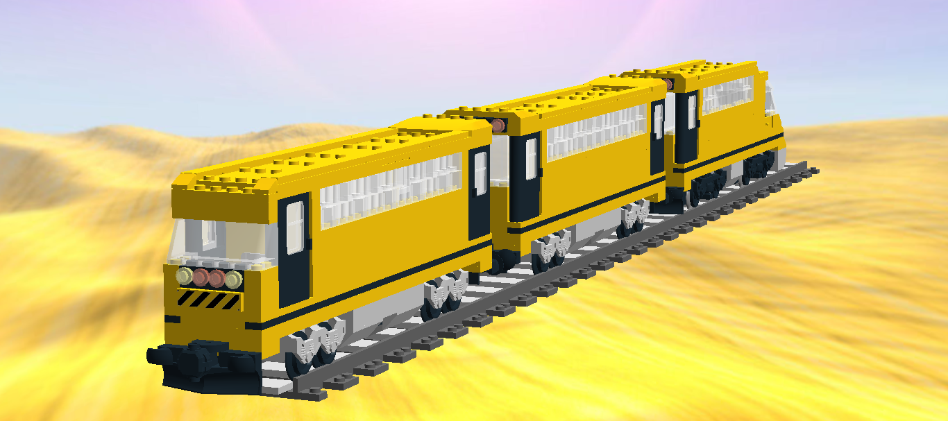 LEGO TRAIN - PASSENGER TRAIN [Lego MOC] Lego Digital Designer 