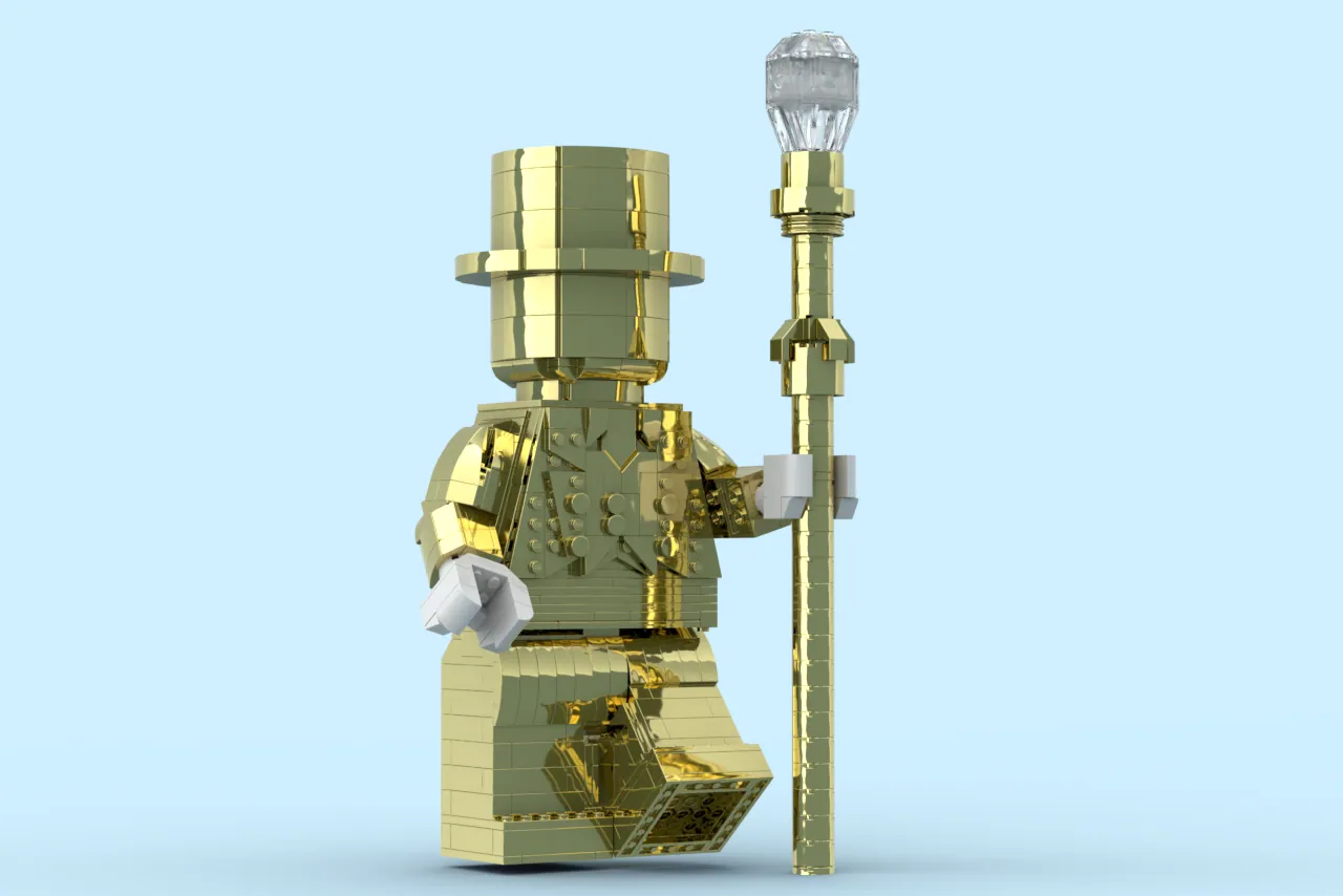 Mr gold lego store figure