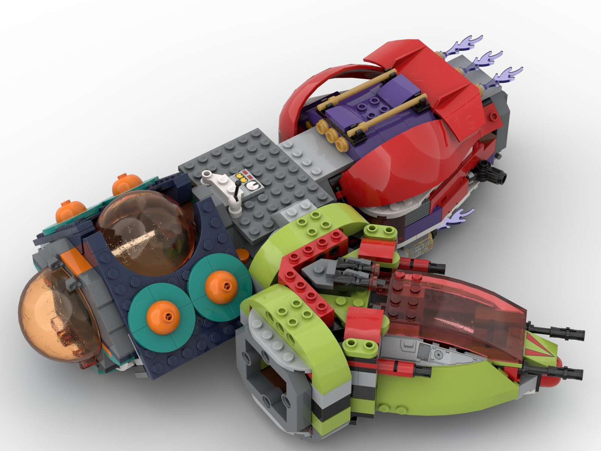 Lego international space station alien online