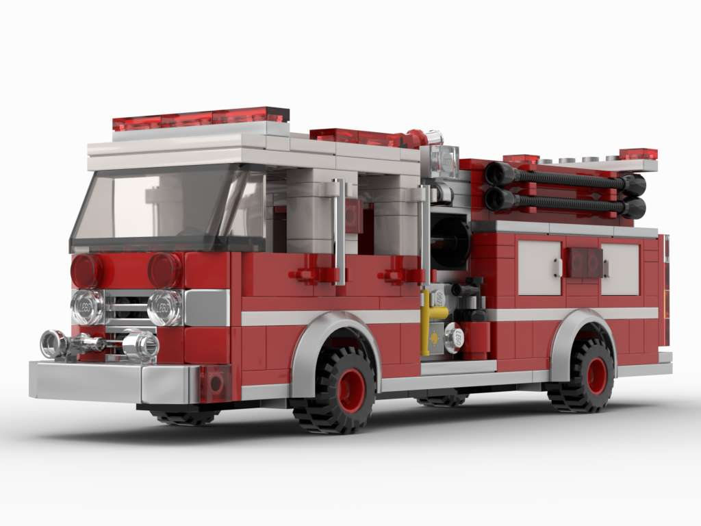 Lego fire truck moc online