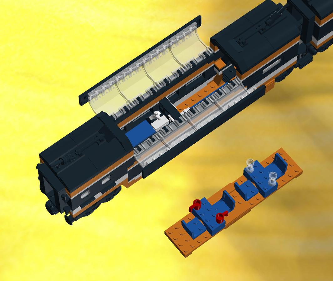 Lego double sale decker train