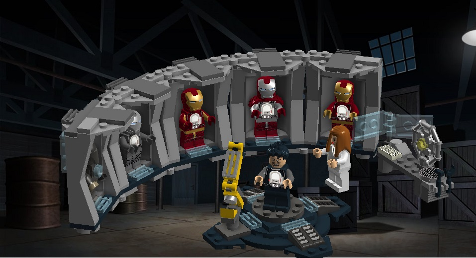 Lego iron best sale man laboratory set