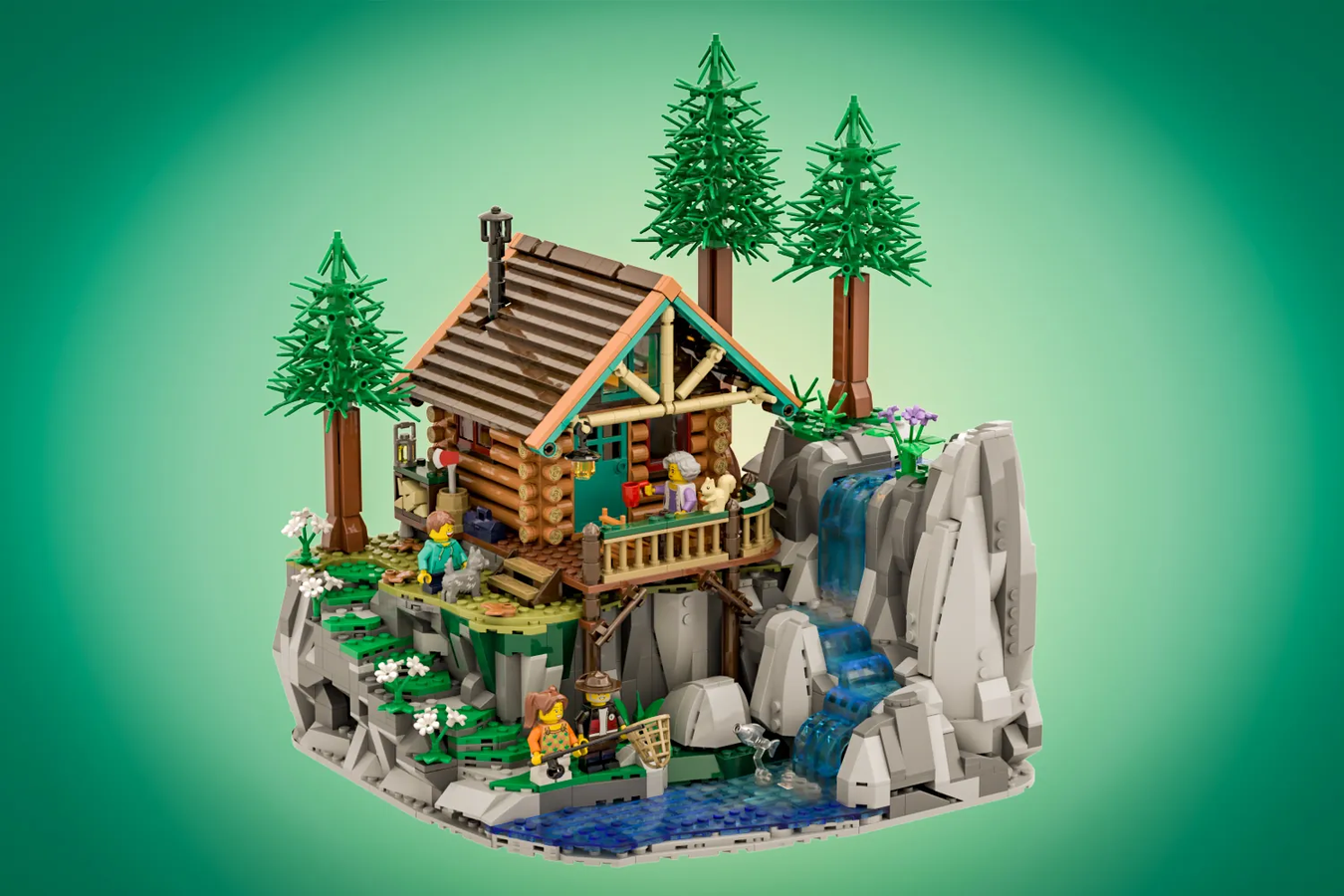 Lego fishing hot sale cabin