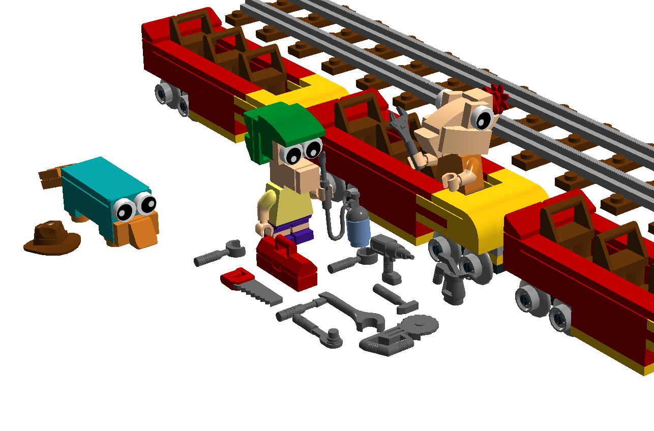 LEGO IDEAS Phineas and Ferb Rollercoaster