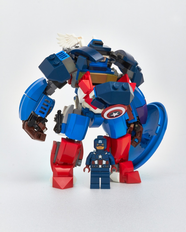 Captain america lego robot new arrivals