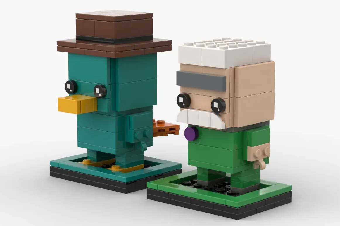 LEGO IDEAS - Agent P and Major Monogram Brickheadz