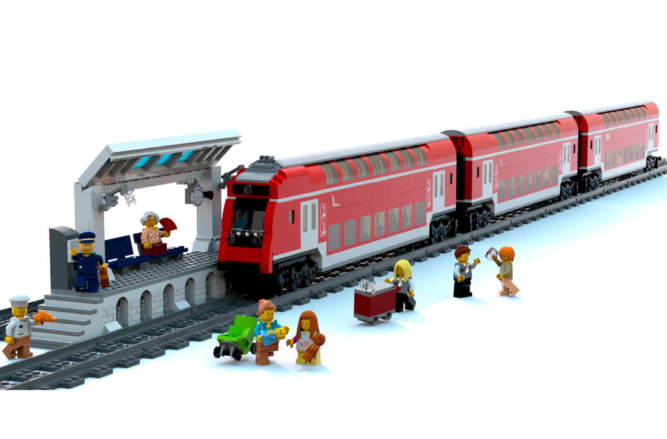 Double decker train toy online