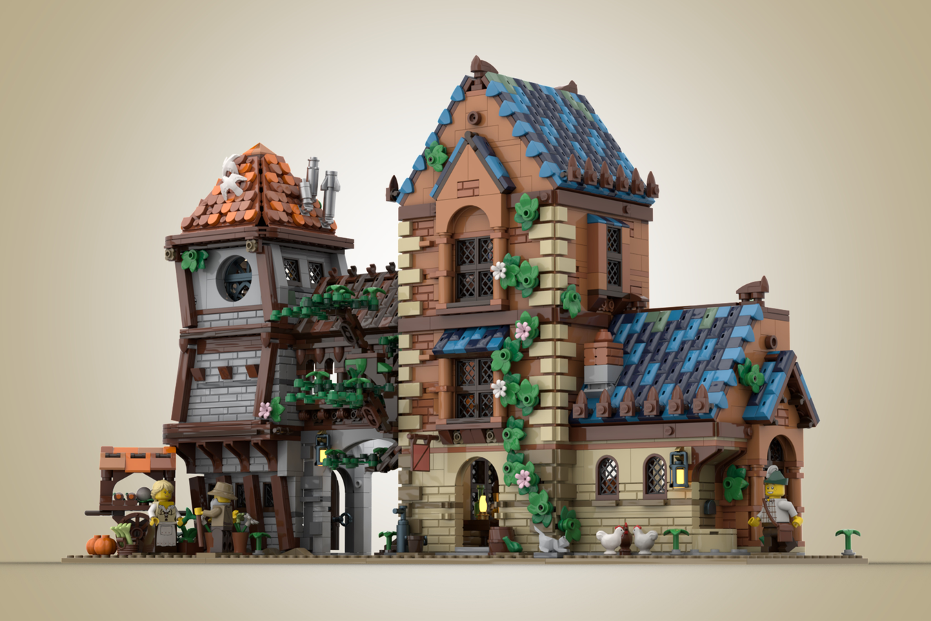 LEGO IDEAS - Medieval Inn by the Gatehouse