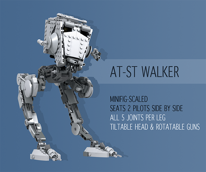 LEGO IDEAS - Articulated Star Wars AT-ST