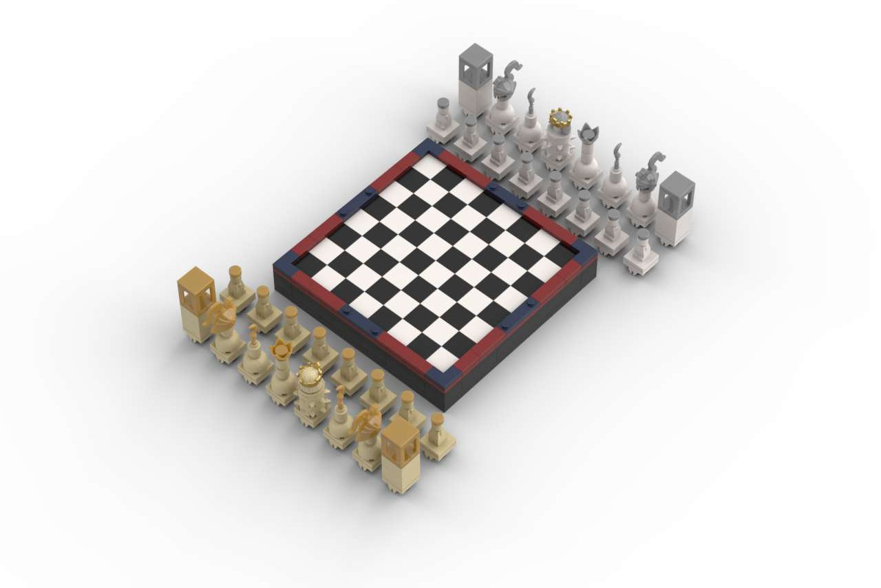 Projects - Modern chess board and set