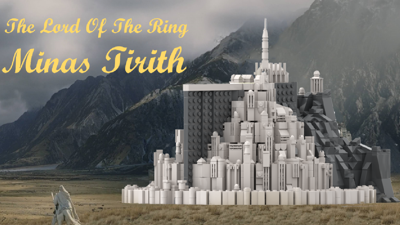 Minas tirith on a mountain top