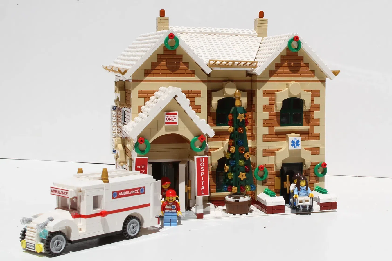 Christmas Village Hospital Building 