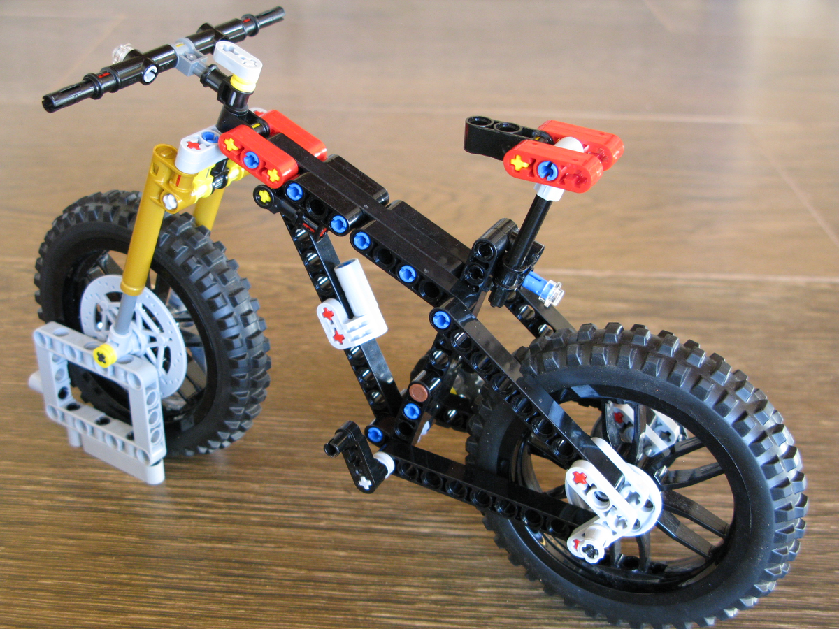 Lego mountain hot sale bike set