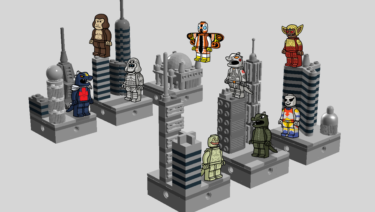 lego godzilla mini