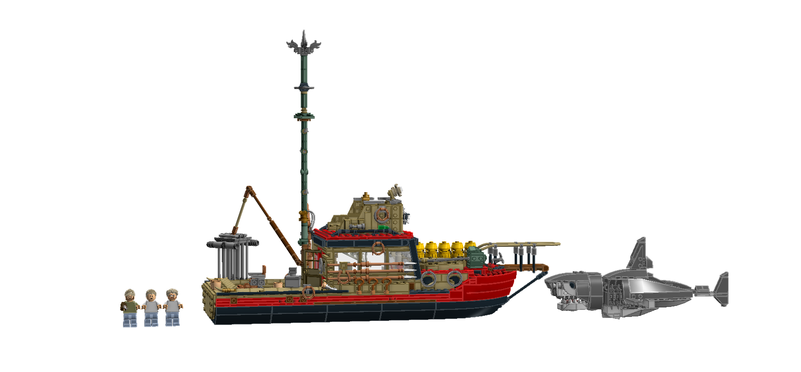 Lego orca fishing boat hot sale