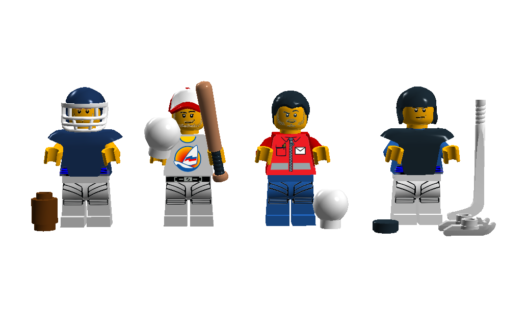 Softball best sale lego set