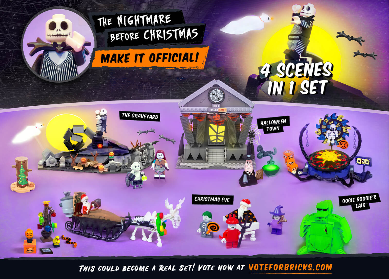 LEGO IDEAS The Nightmare Before Christmas and LEGO