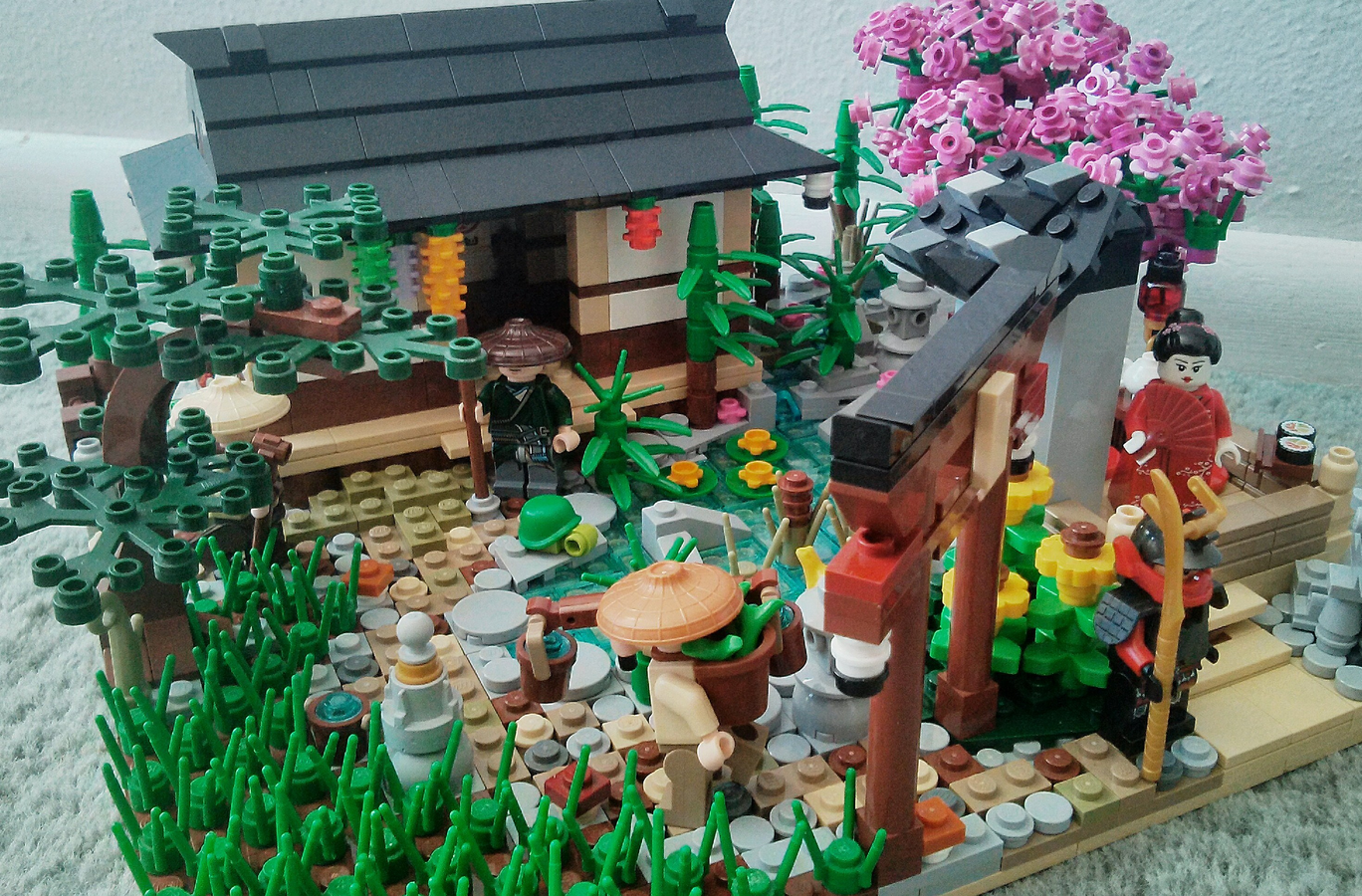 Japanese Garden  Cool lego creations, Lego projects, Lego creations