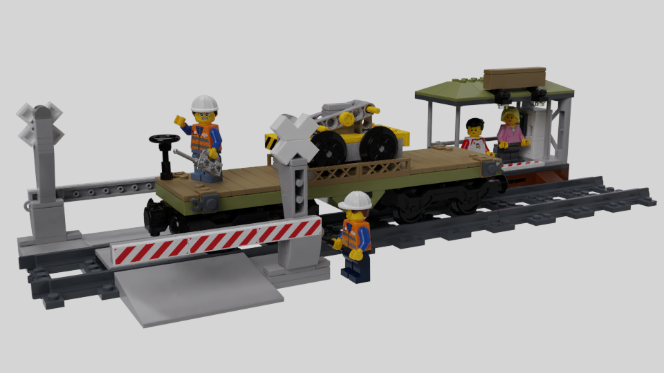 Lego 2024 rail crossing