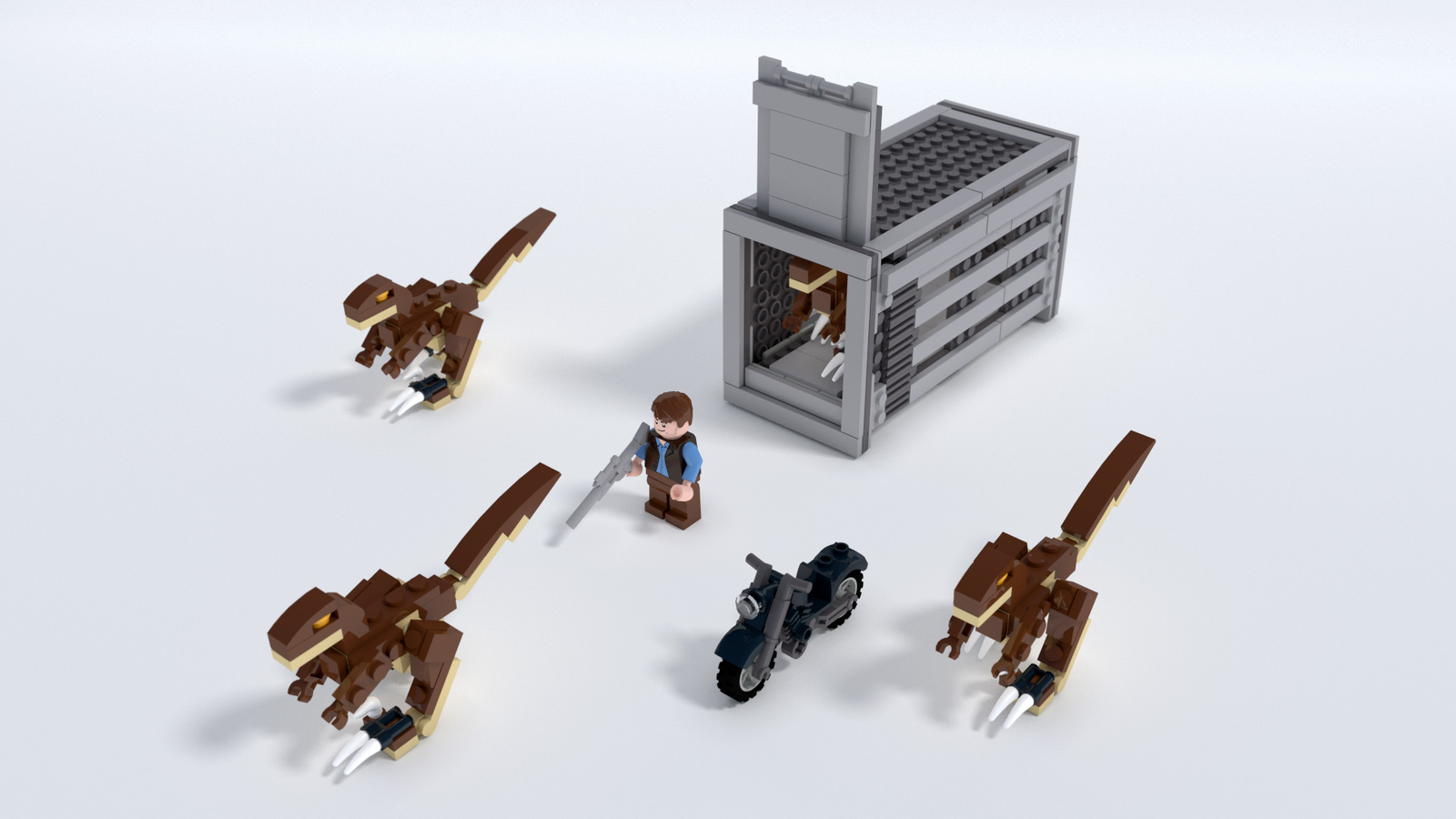 Lego store raptor cage