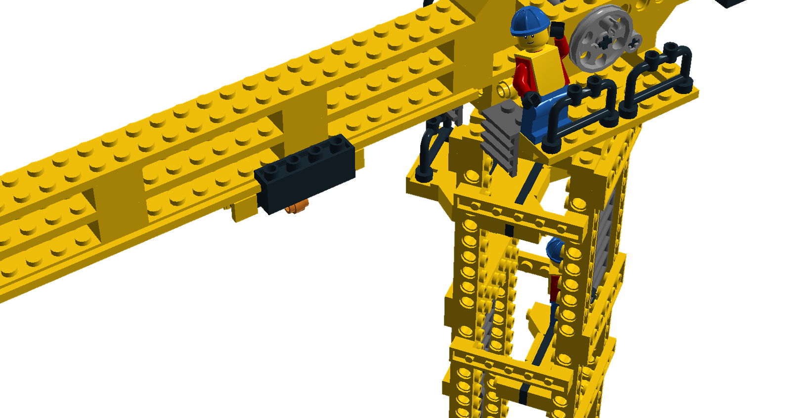 🏗 Realistic Lego Tower Crane MOC for building skyscrapers in Lego cities!  Impressive Lifting power 