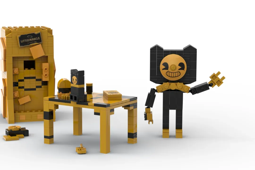 Bendy and the ink store machine lego construction sets