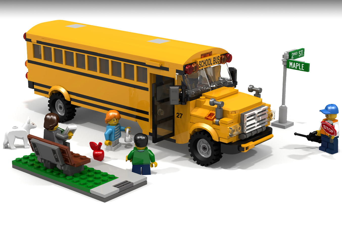 Lego school store bus moc