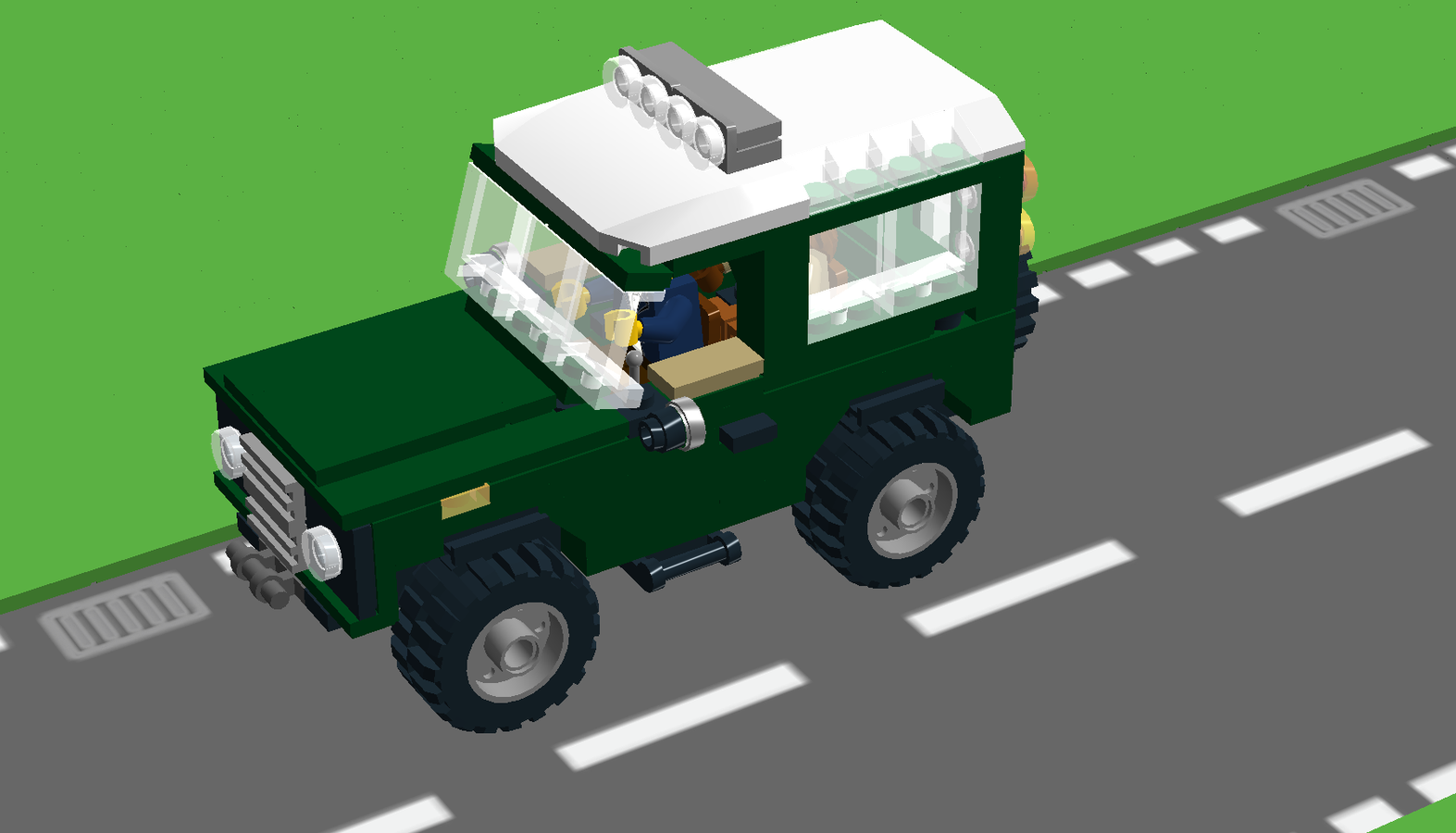 Lego land rover online defender scale