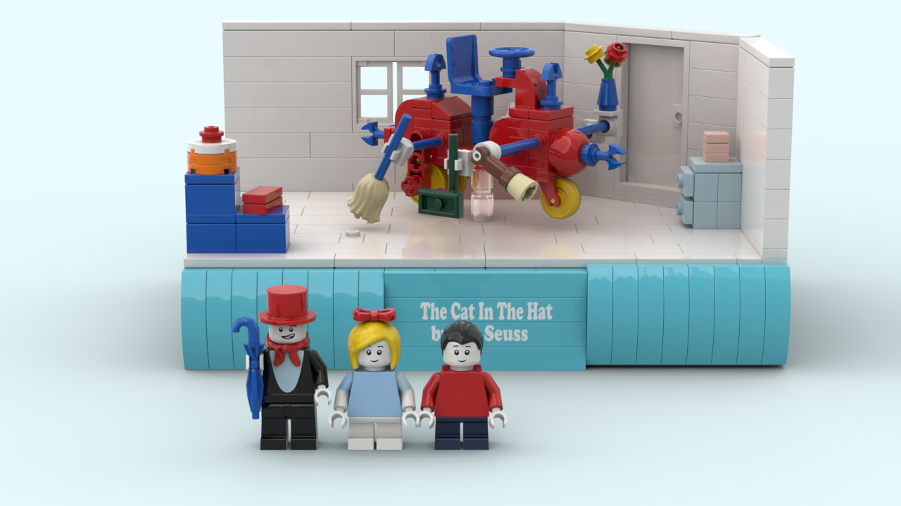 Lego cat 2024 in the hat