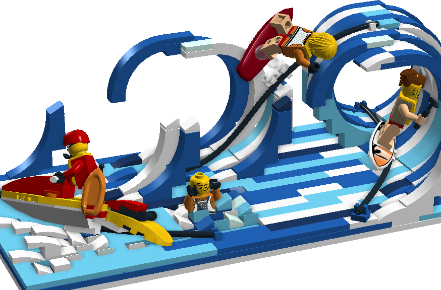LEGO IDEAS Big Waves Surf Movable Set