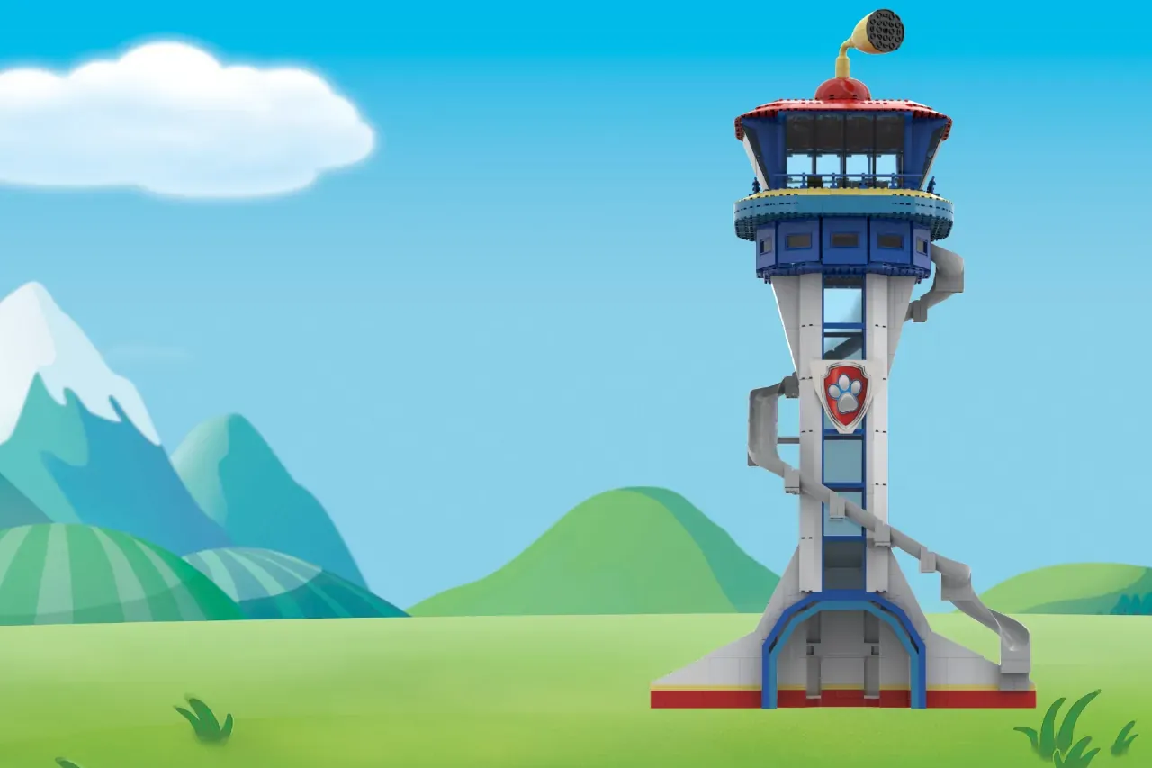 Paw patrol 2025 lego tower