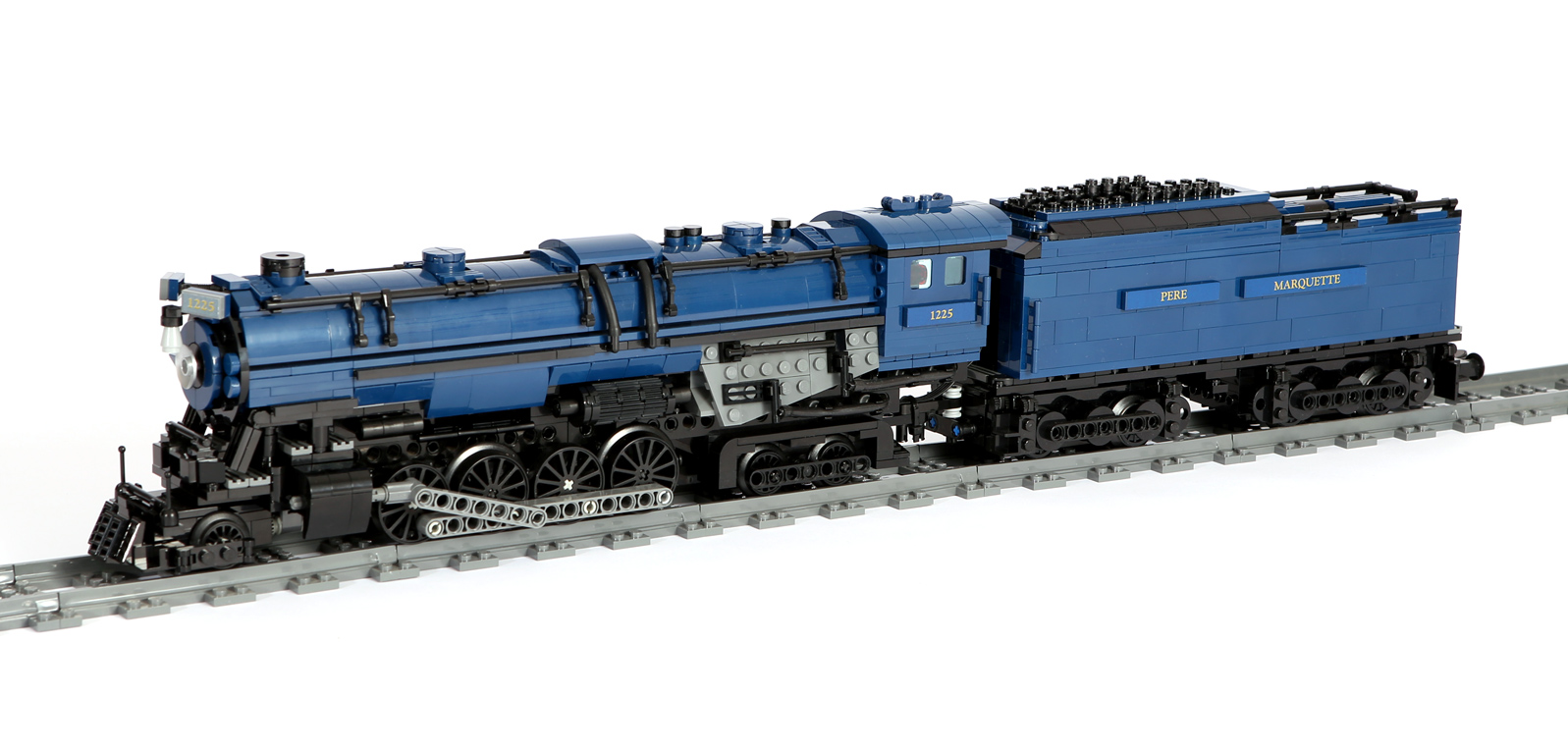 LEGO MOC Orient Express meets Pere Marquette 1225 by TrainsWithLights