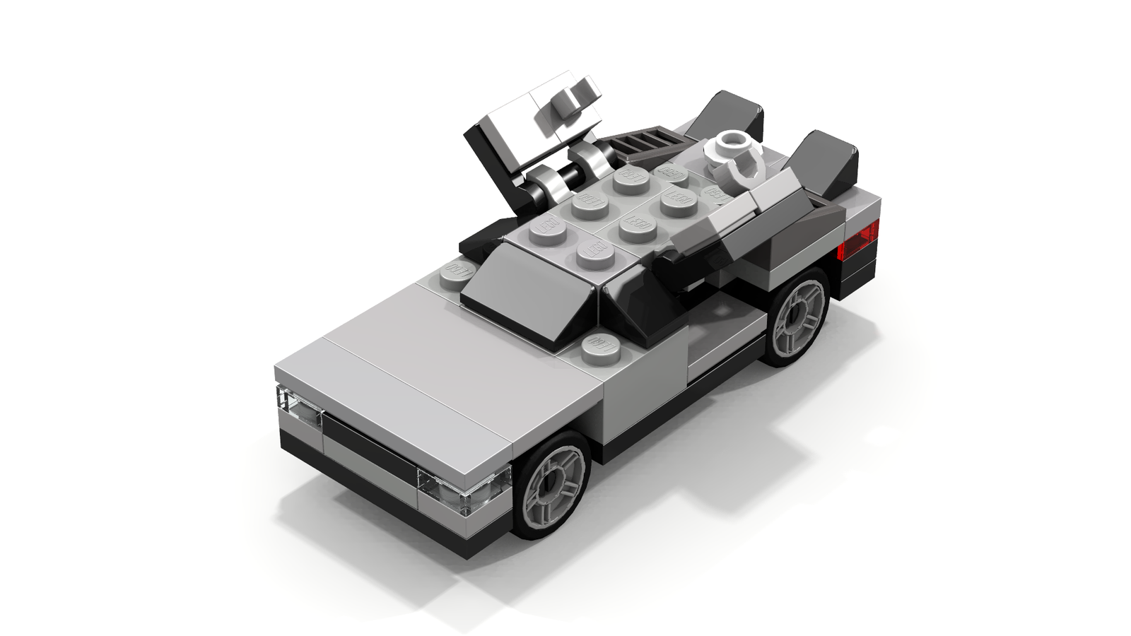 delorean de lego