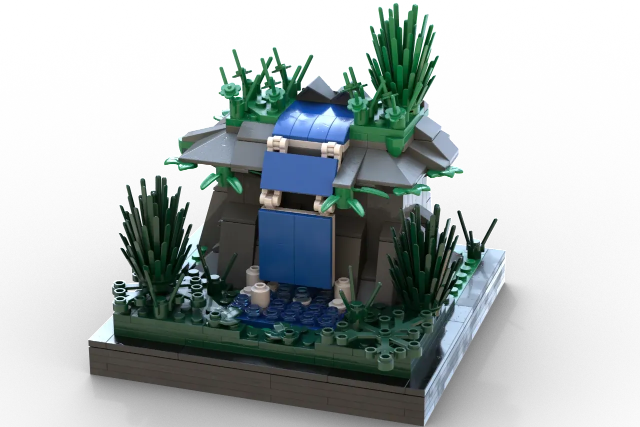 LEGO IDEAS Waterfall Diorama