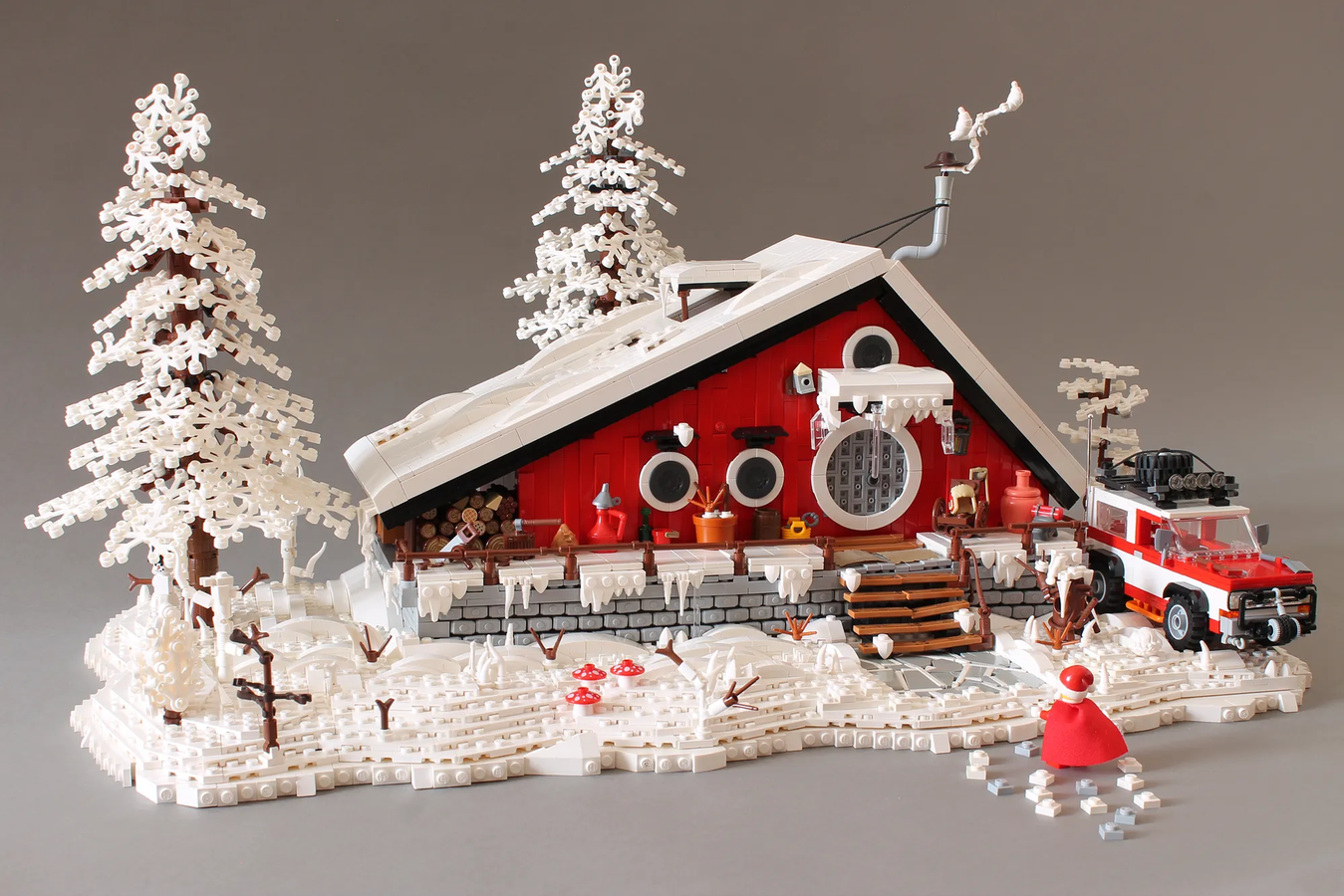 Lego santa hot sale village